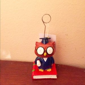 Graduation Owl Balloon Weight/Card Holder